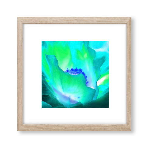 Abstract Turquoise Flower - Modern05