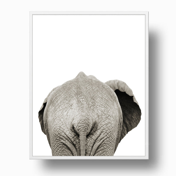 Funny Elephant Butt - Nursery Print - NA1003