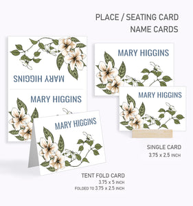 Baby Shower Place / Seating Card Template, Maison De Fleur Design - BABY08