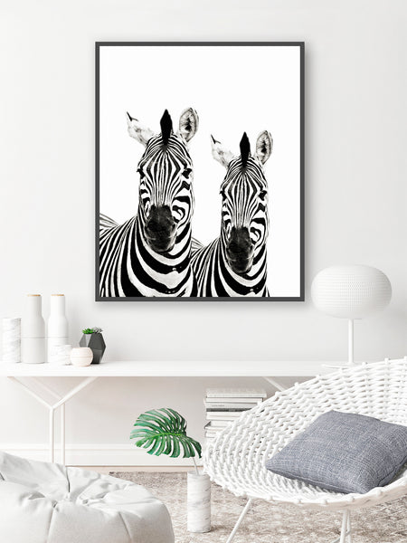 Zebras Nursery Print - Safari Animal, NA17