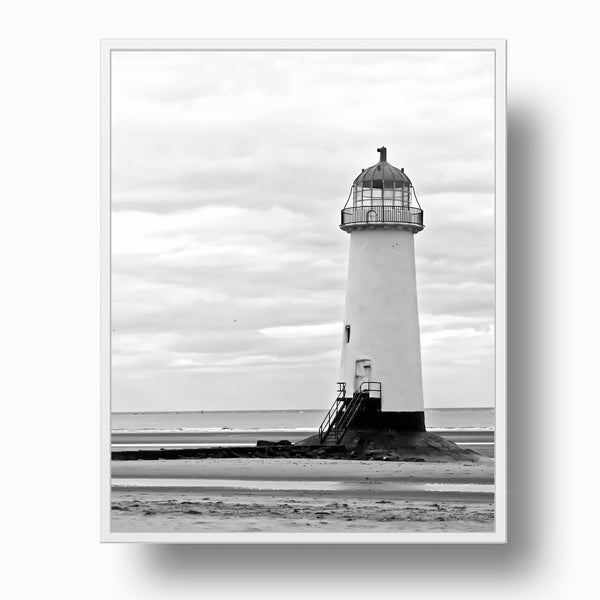 Lighthouse Set, Black and White - Coastal Wall Art Print, C13