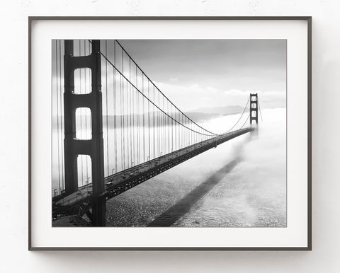 Foggy San Francisco Golden Gate Bridge - Urban Travel Wall Art, UT05