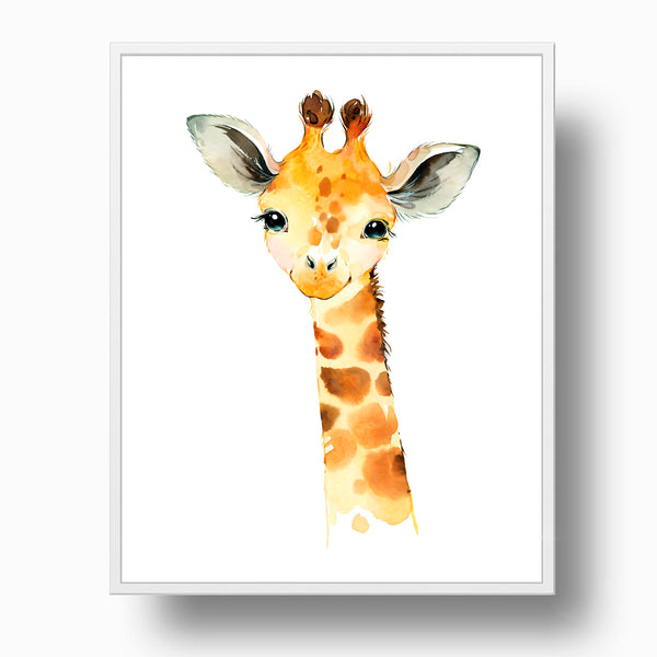 Baby Giraffe, Safari Animal - Nursery Print, NS07