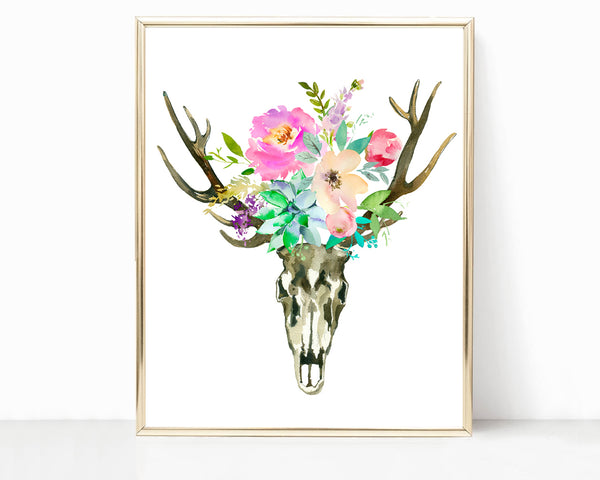 Dream Catcher, Floral Skull Print Set, NT13