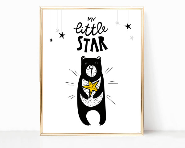 Encouraging Words with Cute Animals - Nursery  Print Set, NT10