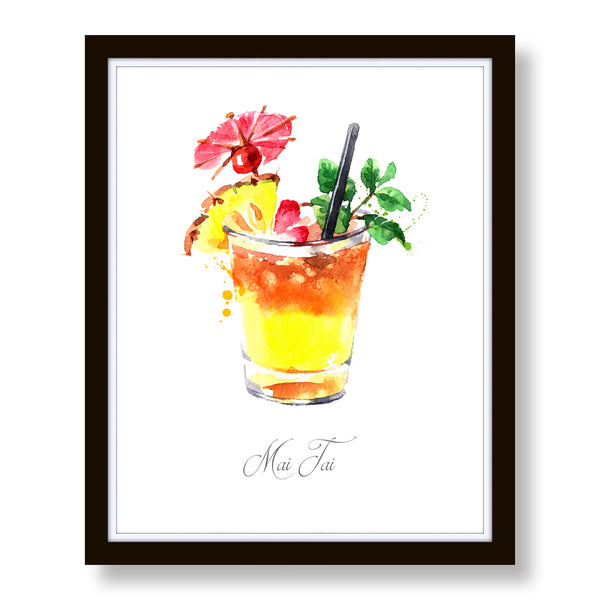 Summer Cocktails Watercolor Art Set - DA01