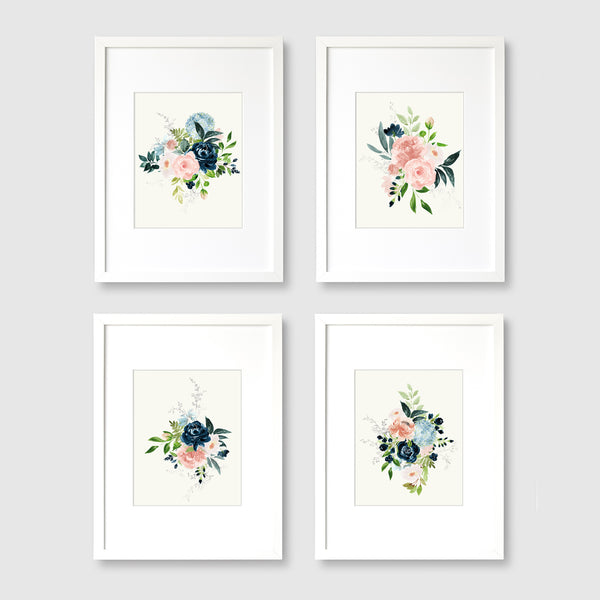 Garden Floral Bouquet Set Nursery Print - FLPSet04