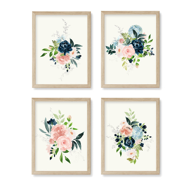 Garden Floral Bouquet Set Nursery Print - FLPSet04