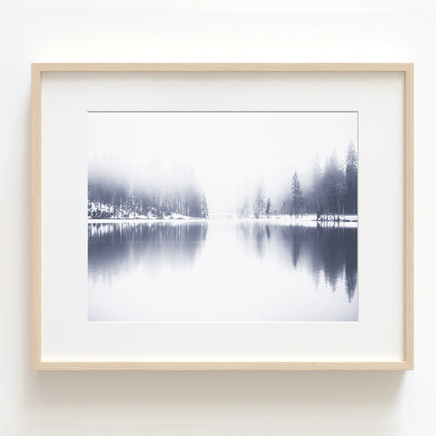 Misty Lake - Landscape Art Print - LS01