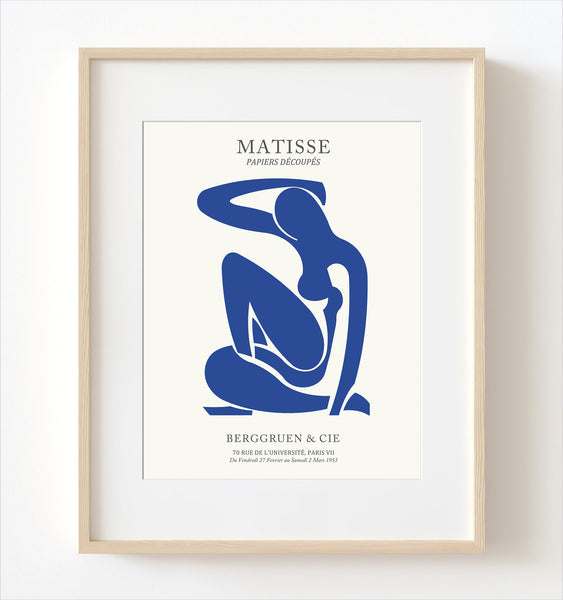 Matisse Blue Nude / Nu Bleu 1 Print - M11