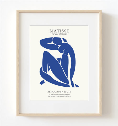 Matisse Blue Nude / Nu Bleu 2 Print - M12