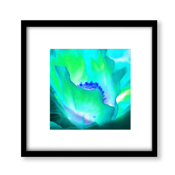 Abstract Turquoise Flower - Modern05