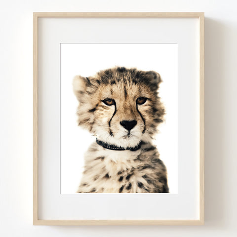 Cute Leopard Cub Nursery Digital Printable Art in Multiple Sizes - NA1006