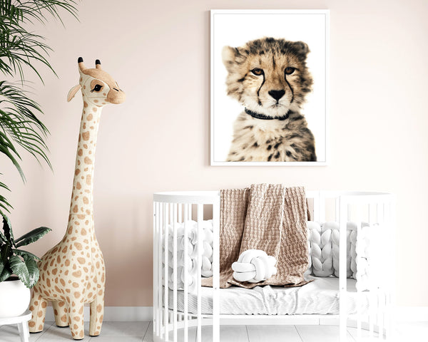 Cute Leopard Cub Nursery Digital Printable Art in Multiple Sizes - NA1006