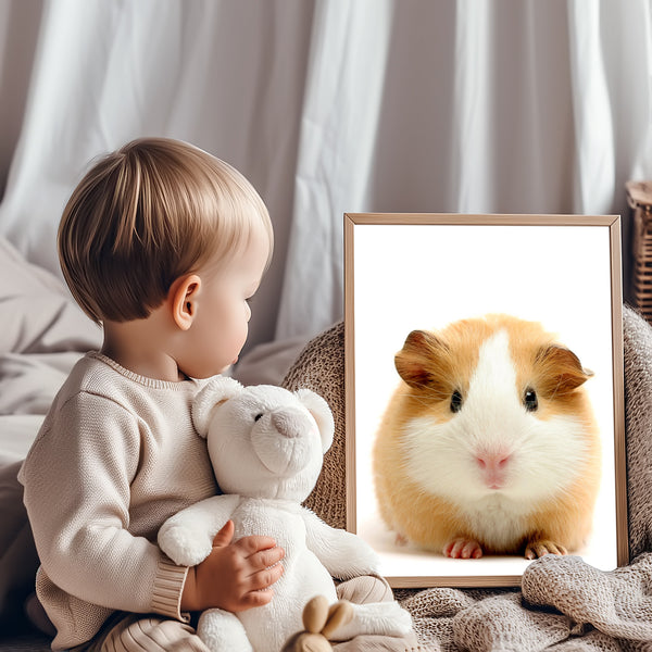 Adorable Guinea Pig Nursery Printable Digital Download in Multiple Sizes - NA1014
