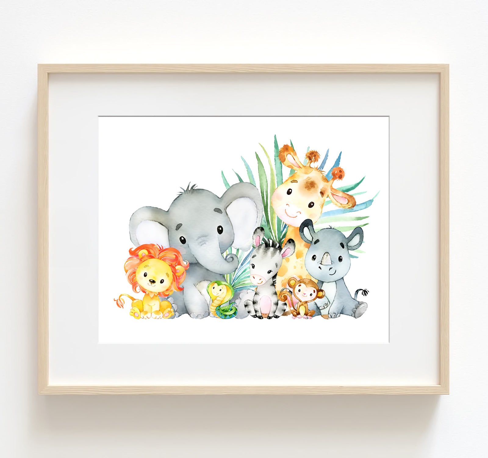 African Baby Animals - Safari Nursery Print - NSF2002