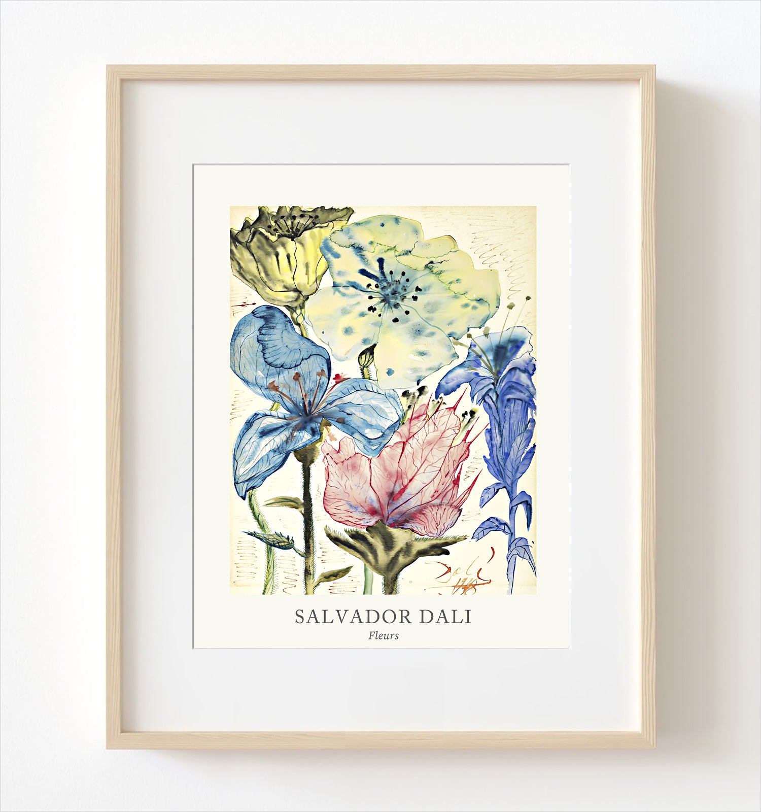 Salvador Dali Fleurs Printable - SD01