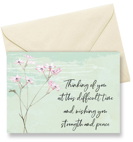 Sympathy Card Green Meadow Design, Symp006