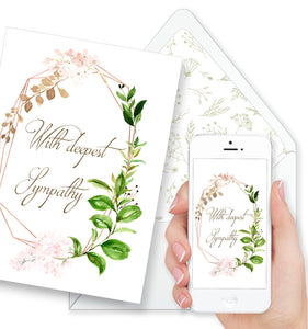 Sympathy Card Spring Flowers Design, Symp021