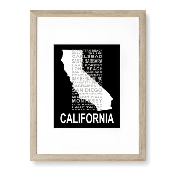 Cities Around California Poster - UBT14