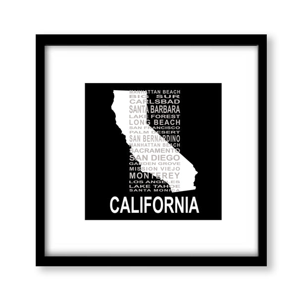 Cities Around California Poster - UBT14