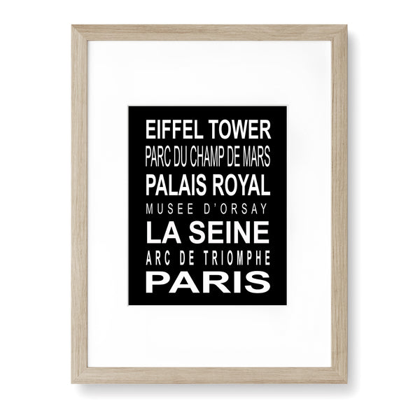 Famous Landmarks Around Paris Poster I - UBT16