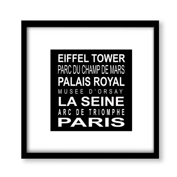 Famous Landmarks Around Paris Poster I - UBT16