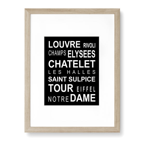 Famous Landmarks Around Paris Poster II - UBT17