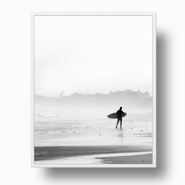 Morning Surf on Foggy Coast Print - WCoast07
