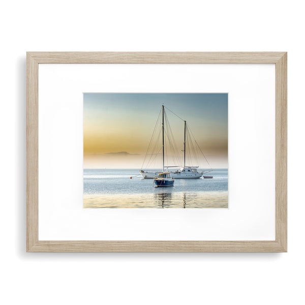 Sailboats at Sunrise Coastal Print - WCoast19