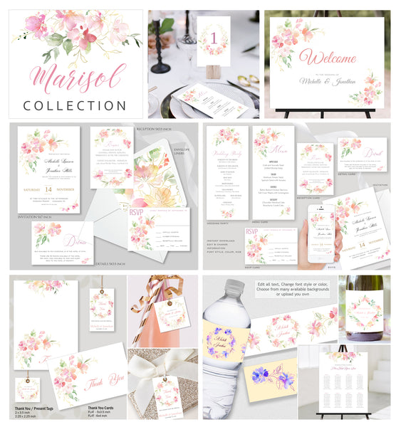 Wedding Collection 42 Templates, MARISOL Design - WED04