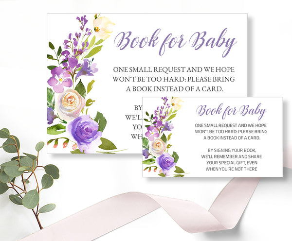 Baby Shower Party - 30 Editable Template Bundle - Lavender Creme Design, BABY02 - CalissaPrints