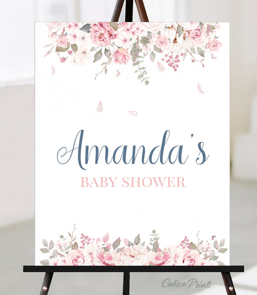 Baby Shower Party Collection Bundle 30 Templates, Pretty Rose Design - BABY13