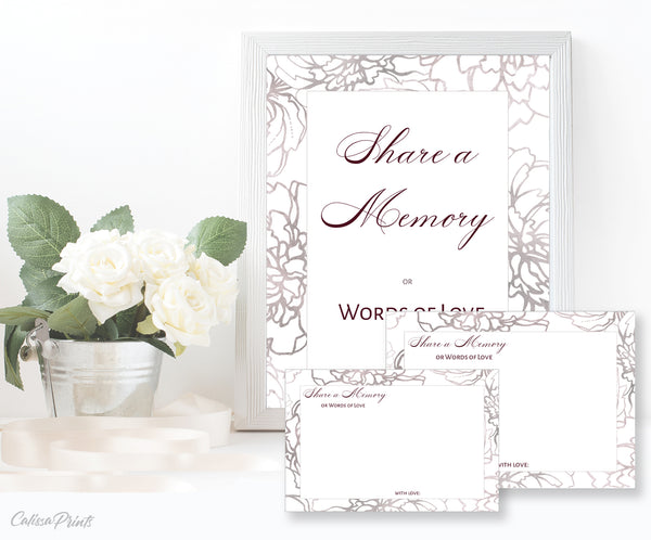 Memorial & Funeral Service Stationary Collection Set,  10 Editable Templates, MF011 - CalissaPrints