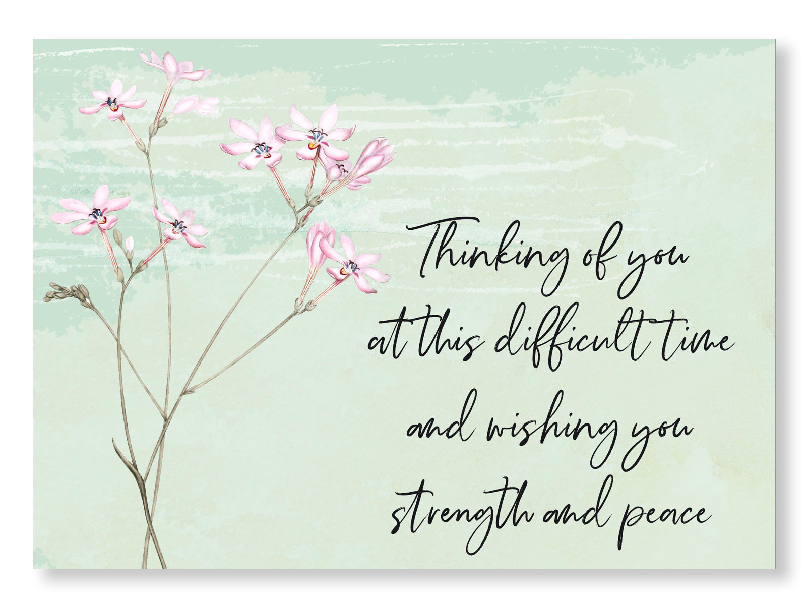 Sympathy Card Green Meadow Design, Symp006